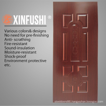 HDF/MDF Moulded Veneer Door Skin by Ash/Teak/Sapeli/Oak